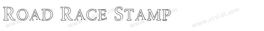 Road Race Stamp字体转换